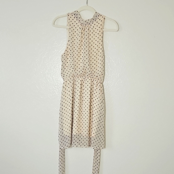 Sweet Pea Dresses & Skirts - Sweet Pea Cream and Black Polka Dot Dress